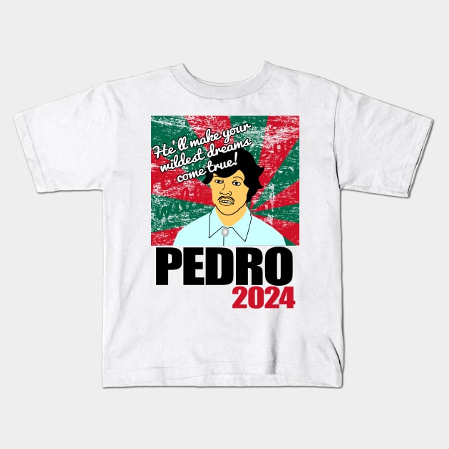Vote For Pedro Kids T-Shirt by randomgeekery